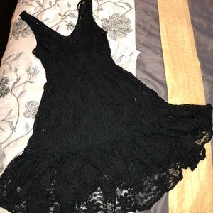Free People gorgeous black lace dress w/ beading